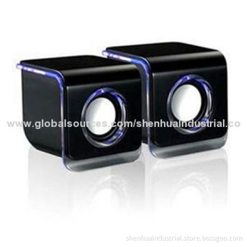Portable laptop mini speaker with silicone sucker holder